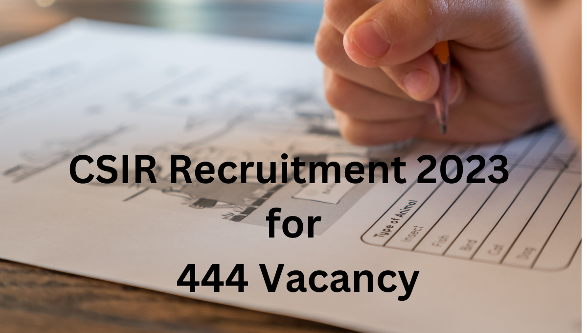 CSIR Recruitment 2023